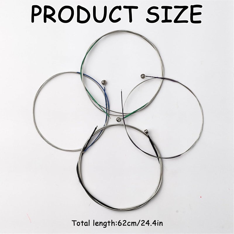 Pretwad Professional 4/4 Viola Strings - A, D, G, C Strings with Ball-End & Stainless Steel Core, Stainless Steel Core with Nickel Chromium Windings for Bright, Clear Tone & Stable Tuning - Image 2